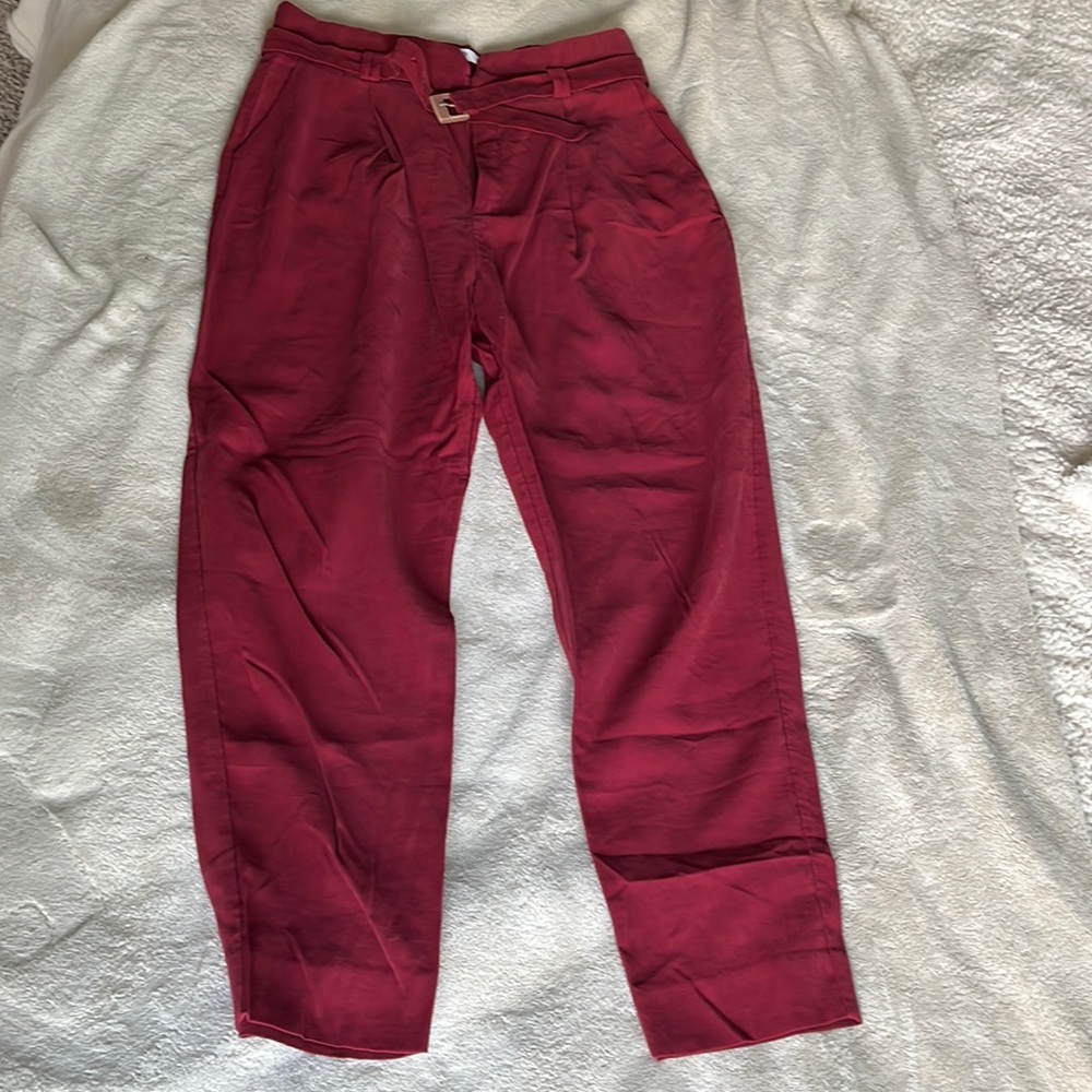 Business casual bourdeaux pants